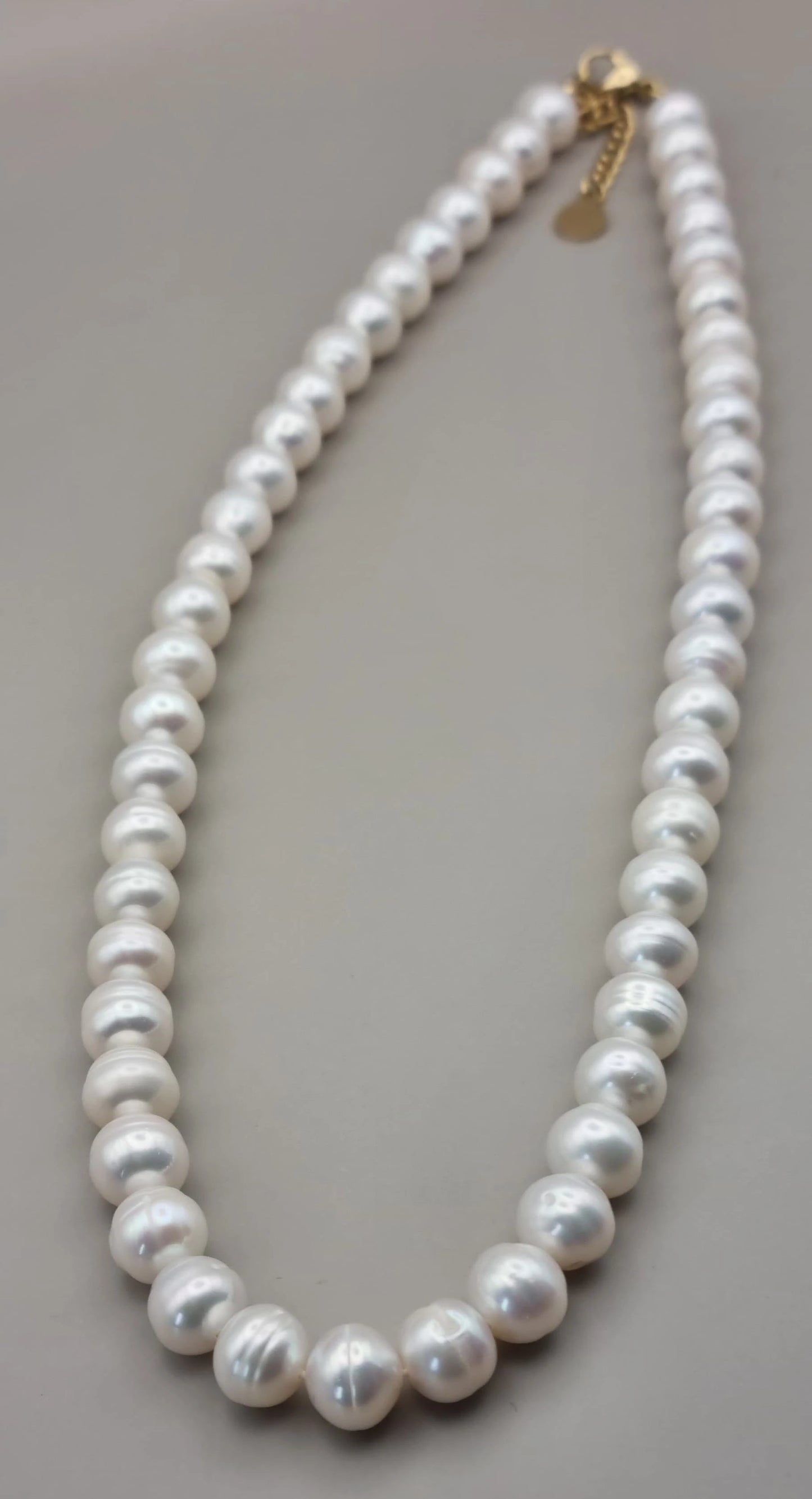 Pearl Bead Necklace | 8mm Round Pearl String Beads Choker for Women