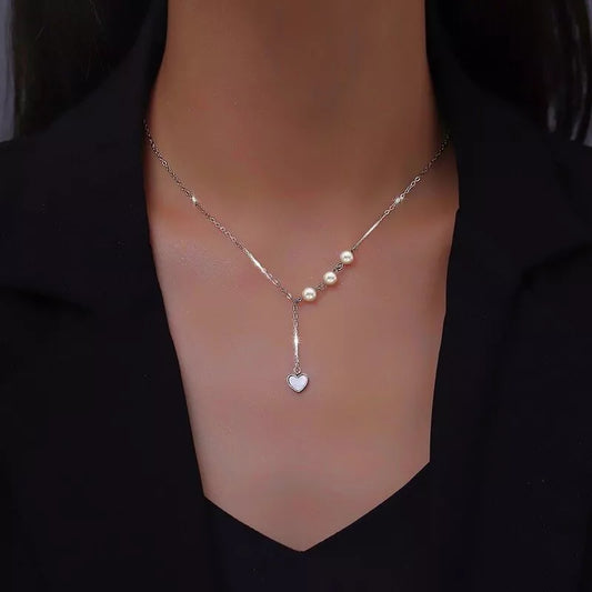 Pearl Heart Moonstone Pendant