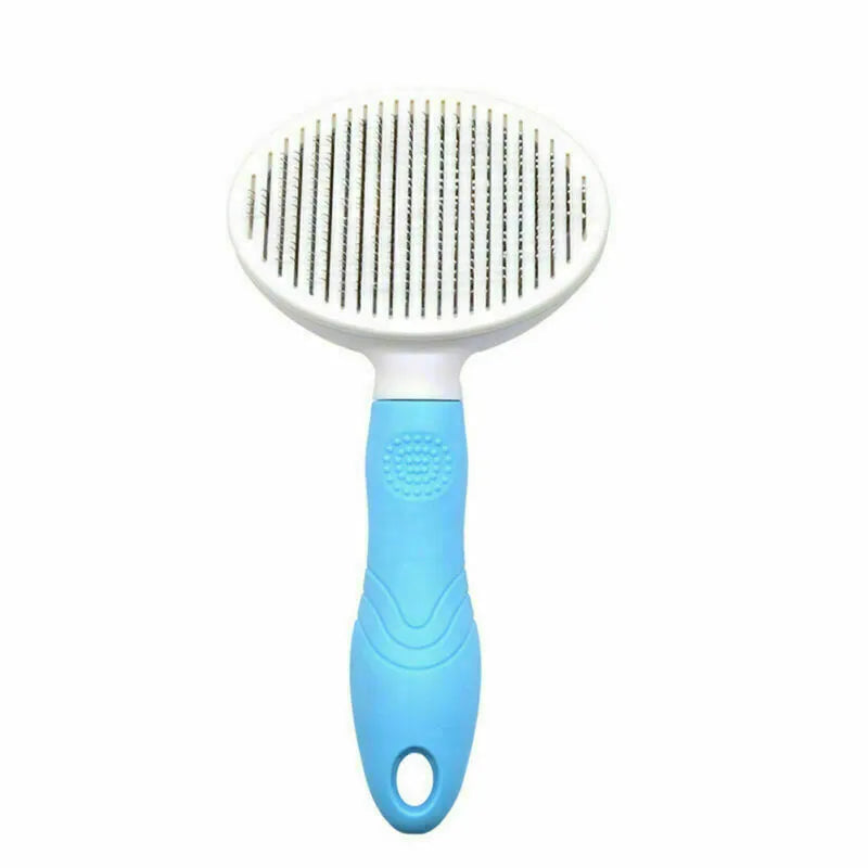 Pet Dog Self Cleaning Slicker Brush | Cat Hair Grooming Comb Cleaner