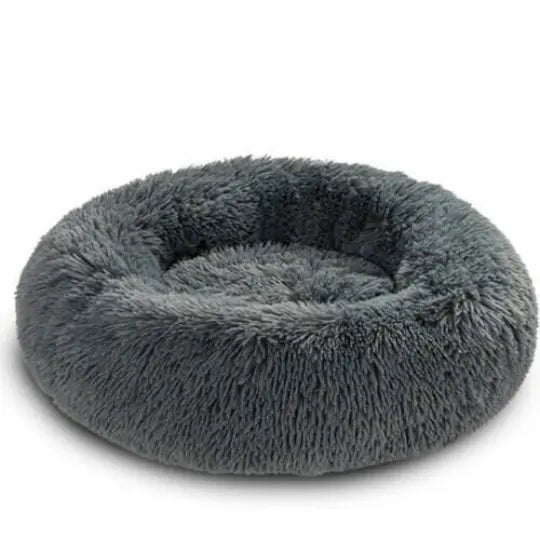 Pet Donut Beds for Cat and Small Dog | Fluffy Dog Bed Cuddle with Anti-Slip & Water-Resistant Bottom