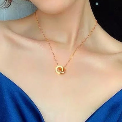 Roman Round Diamond-Cut Chain Necklace