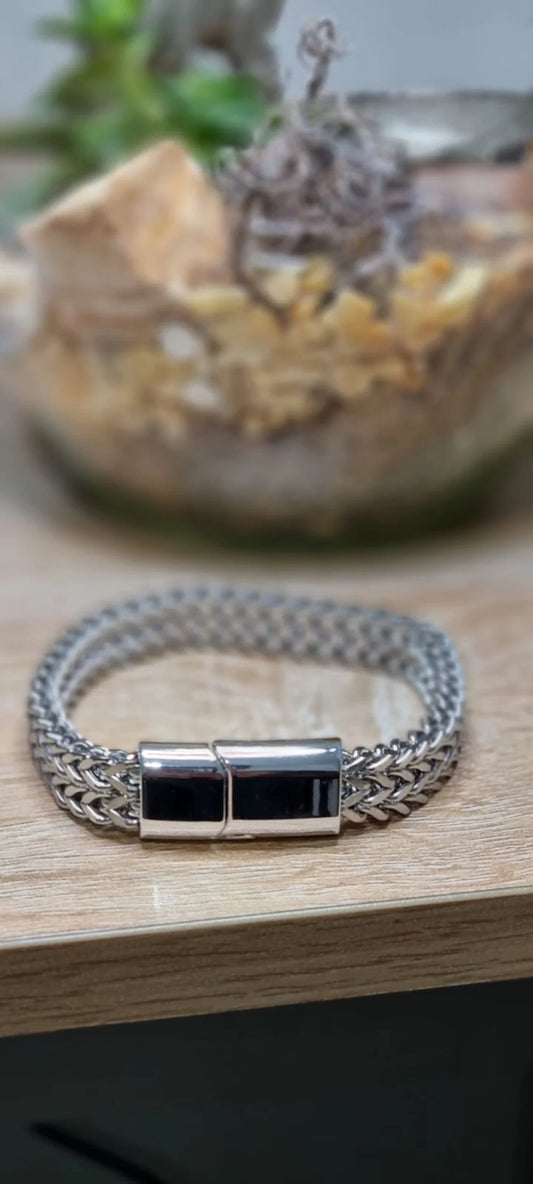 Mens Silver Bracelet | Cuban Chain Bracelet for Mens | Stainless Steel Cuban Curb Chain Bracelet