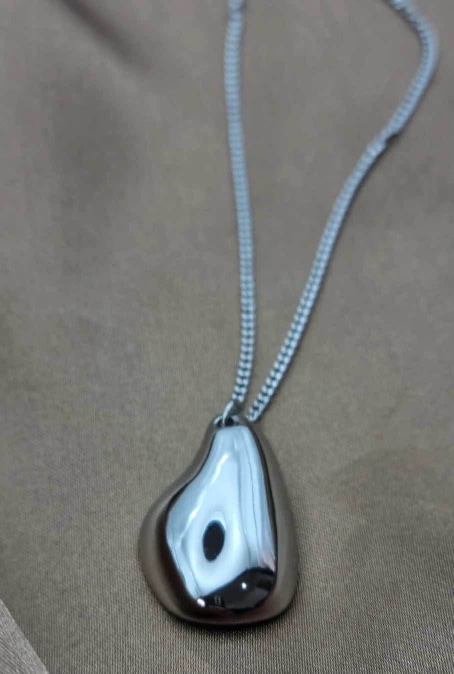 Waterdrop Silver Earring Necklace Set for Women | Teardrop Earring Necklace Set