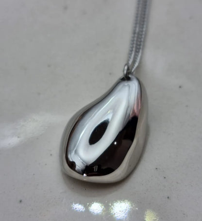 Waterdrop Silver Earring Necklace Set for Women | Teardrop Earring Necklace Set