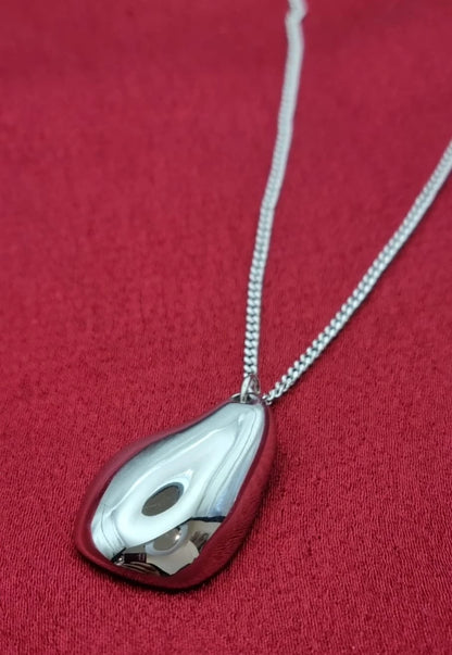 Waterdrop Silver Earring Necklace Set for Women | Teardrop Earring Necklace Set