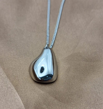Waterdrop Silver Earring Necklace Set for Women | Teardrop Earring Necklace Set