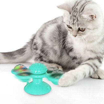 Windmill Kitten Toys Cute Rotating Interactive Cat Toy