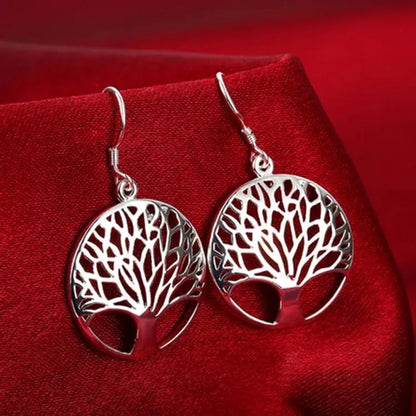 Tree of Life Dangle Drop Earrings UK